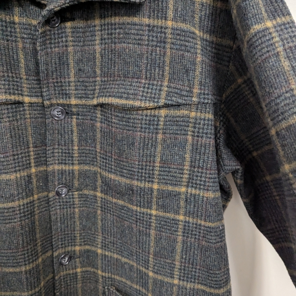 Vintage 50s Woolrich Woolen‎  Mills Plaid Utility Pocket Chore Coat - Picture 6 of 15